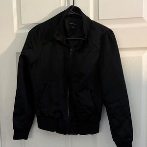 Classic Black Bomber Jacket for Women
